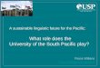 What role does the University of the South Pacific play?repository.usp.ac.fj/8964/1/Pacific_languages_at_USP... · 2016. 5. 31. · Fiona Willans Fiona.Willans@usp.ac.fj. USP: a multilingual