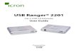USB Ranger® 2201 - Icron Technologies · 2012. 11. 30. · Ranger® 2201 has installed correctly. Expand the entry for Universal Serial Bus controllers by clicking the + sign. If