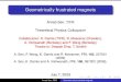 Geometrically frustrated magnets › Research › Seminars › arnab.pdfantiferromagnet on both kagome and triangular lattice. Disordered at all temperatures. Kagome Triangular a c