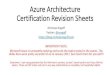 Azure Architecture Help Sheets...design and implement applications that support partner - managed identities • Design and Implement Azure PaaS Compute and Web and Mobile Services
