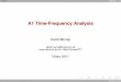 A1 Time-Frequency Analysis - University of Oxforddwm/Courses/2TF_2011/2TF-L6.pdf · 2011. 11. 29. · A1 2011 3 / 1 Random Processes and Random Signals Recall our description in Lecture