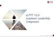 eLPPT V2.0 Academic Leadership Component · 2019. 8. 22. · 2 Asas Kepimpinan • Menggunakan kompetensi dalam situasi yang agak sukar • Memerlukan bimbingan yang agak kerap. 1