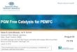 PGM Free Catalysts for PEMFC - Energy.gov...PGM Free Catalysts for PEMFC Héctor R. Colón-Mercado, Jay B. Gaillard Savannah River National Laboratory Aiken, South Carolina, 29808