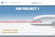 AIM PROJECT 1 - International Civil Aviation Organization · 2020. 10. 9. · AIM PROJECT 1 Third Meeting of the APIRG IIM/SG, 12-14 October 2020 Presented by: Kenya Ms. Nancy Maangi