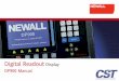 Newall DP900 DRO Display manual user manual - 02… · 1 Introduction IntroductionThis chapter describes the basics of the DP900 DRO. The DP900 is available with 2, 3 or 4-axes of