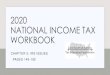 2020 NATIONAL INCOME TAX WORKBOOK...Child tax credit 3(c): $3,727 ($273 annual reduction) ($208 short/9 remaining pay periods = $23/pay) Downloadable pre-filled Form W-4 TAX WITHHOLDING