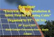 Seminar - Energy Commission · 2018. 8. 30. · Electricity Ordinance Chapter 50 & Electricity Rules 1999 IEE Wiring Regulations (Up to Year 1992) / BS 7671 (IEC 60364) Electricity