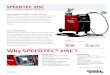 Why SPEEDTEC® 215C - Rapid Welding · 2016. 3. 22. · SPEEDTEC® 215C is designed for MIG, Stick or TIG applications. You can get maximum output of 200A at 25% of duty cycle and