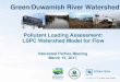 Pollutant Loading Assessment: LSPC Watershed Model for Flow€¦ · Using LSPC – a C++ implementation of the algorithms in Hydrologic Simulation Program – FORTRAN (HSPF) EPA supported