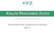 KVALITA PRACOVNÍHO ŽIVOTA...Psychiatrickánemocnice Jihlava se pravideln zapojuje do projektu KVALITA OIMA PACIENTŮa od roku 2015 patřítakémezi první psychiatrickénemocnice,