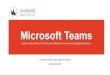 Microsoft Teams · 2020. 12. 28. · Eventi live fino a 10.000 partecipanti Chat e comunicazioni 1:1 tramite menzione Condivisione di file, materiale, video ... Pianifica un evento