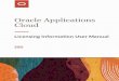 Cloud Oracle Applications...Oracle Applications Cloud Licensing Information User Manual Chapter 2 Licensing Information 2 Licensing Information Third Party Notices and/or Licenses