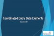Coordinated Entry Data Elements - partnershipwake.org · with UDEs) about the types, frequency, location of assessments, the outcome of the assessments, and the frequency/type of