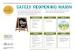 Marin Reopening At a Glance: Safely Reopening Marin · 2020. 6. 19. · Marin began sequentially reopening the county on May 4, nearly 30 sectors of business and other activities