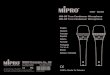 User Guide MM-89 True Condenser Microphone MM-90 True … 2014/User Guides/Mipro... · 2014. 10. 21. · User Guide x 1 1 True Condenser Vocal Microphone MM-89/MM-90!A premium quality
