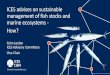 ICES advises on sustainable management of fish stocks and ... - Colm...ICES Advisory Committee (ACOM) is responsible of delivering ICES advice • ACOM responds to requests for advice