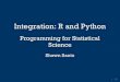 Integration: R and Python - Duke University...Python in R Markdown To insert Python code chunks in R Markdown, click the dropdown arrow on insert and select Python. Going forward,