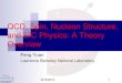 QCD, Spin, Nucleon Structure, and EIC Physics: A Theory ......Quantum Chromodynamics There is no doubt that QCD is the right theory for hadron physics However, many fundamental questions…