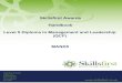 Skillsfirst Awards Handbook Level 5 Diploma in Management and … · 2014. 10. 9. · Skillsfirst Awards Handbook Level 5 Diploma in Management and Leadership (QCF) MAND5. MAND5 v1.1