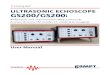 ULTRASONIC ECHOSCOPE GS200/GS200i ......nections that can each be used individually in pure pulse echo mode (reflection) with an ultrasonic transducer connected, or together in transmission