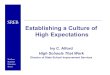 Establishing a Culture of High Expectationsannastouchstonestogoodteaching.weebly.com/uploads/3/1/9/... · 2019. 12. 10. · establishing a culture of high expectations. •To evaluate