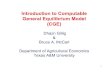 Introduction to Computable General Equilibrium Model (CGE) ... 2 Course Outline Overview of CGE An Introduction to the Structure of CGE An Introduction to GAMS Casting CGE models into