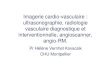 Imagerie cardio-vasculaire : ultrasonographie, radiologie … · 2012. 8. 3. · ultrasonographie, radiologie vasculaire diagnostique et interventionnelle, angioscanner, angio-RM