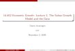 14.452 Economic Growth: The Solow Growth Model and the Data€¦ · democracy. In regression form, ... Daron Acemoglu (MIT) Economic Growth Lecture 3 November 3, 2009. 17 / 55. Mapping