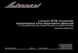 Livorsi DTS Controls Installation and Operation Manual€¦ · Livorsi DTS Control Dimensions See cutout templates at the end of this manual. Page 4 Livorsi DTS Control Dimension