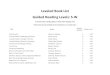Leveled Book List Guided Reading Levels: S-W - OFCS Book List S-W.pdf · 2016. 3. 14. · Leveled Book List . Guided Reading Levels: S-W . A Parent Guide to Finding Books at Their
