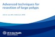 John G. Lee, MD | February 2, 2018...• Saline or Eleview • Various snares, APC, clips, injection 6 Methods for pedunculated polyp • Snare with loop, clip, injection • Piecemeal