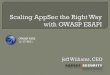 Jeff Williams, CEO OWASP NYNJ ESAPI... · 2012. 3. 30. · ESAPI Specification (In Progress) ESAPI Application Programming Interface (API) a.NET PHP CF ASP Python Ajax y.com C++ oid