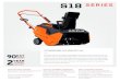 S18 · 2020. 7. 31. · s18 series. visit ariens.com for details product specifications designation s18 model # 938026 stage type single stage engine power 99cc (4.1 ft/lbs) engine