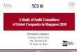 A Study of Audit Committees of Listed Companies in ......Chairmen of All Companies Members for All Companies Total for All Companies 2020 Study 2015 Study 2011 Study 2020 Study 2015