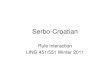 Serbo-Croatian - University of Washingtoncourses.washington.edu/lingclas/451/Serbo-Croatian... · 2011. 2. 8. · Serbo-Croatian Rule interaction LING 451/551 Winter 2011 . Adjectival