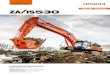 ZAXIS-6 series...ZAXIS-6 seriesHYDRAULIC EXCAVATOR Model code : ZX530LCH-6Engine rated power : 270kW (ISO14396)Operating weight : 52 700 – 54 800 kgBucket ISO heaped : 1.3 – 2.5