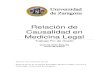 Relación de Causalidad en Medicina Legal · 2020. 4. 27. · Relación de Causalidad en Medicina Legal Trabajo Fin de Grado Victoria Ortiz Bescós Curso 2014/2015 Director: Dra