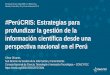 #PerúCRIS: Estrategias para profundizar la gestión de la …repositorio.concytec.gob.pe/bitstream/20.500.12390/471/1/... · 2021. 2. 8. · Proveedores de Contenido •Proyectos