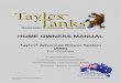 HOME OWNERS MANUAL OWNERS MANUAL ABS... · 2020. 8. 31. · Taylex® ABS Home Owner’s Manual Page. 4 1. ABOUT TAYLEX® Taylex® is an Australian Company which commenced business