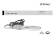 STIHL MS 260 - LOHKE...STIHL rekommenderar att du använder STIHL originalverktyg, svärd, kedjor, kedjedrev och tillbehör. De är optimalt anpassade till produkten och användarens