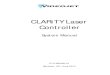 CLARiTY Laser Controller - United States · 2020. 6. 30. · ii Rev AC CLARiTY Laser Controller System Manual For Customers in Canada Emissions: The equipment complies with the Canada