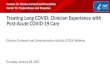 Treating Long COVID: Clinician Experience with Post-Acute COVID … · 2021. 1. 28. · Huang C, Huang L, Wang Y, et al. 6-month consequences of COVID-19 in patients discharged from