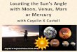 Locating the Sun’s Angle with Moon, Venus, Mars or Mercury · 2018. 7. 24. · The Natal Chart or any Astrology Chart Shows where the planets are in relationship to a location and