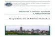 Department of Motor Vehicles: Internal Control System ......Internal Control System Components 6 Internal Control Training 8 Recommendations 9 Audit Scope, Objective, and Methodology
