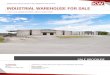 PEDROZA REAL ESTATE GROUP AT KW COMMERCIAL SAN … · 2020. 7. 8. · daniel pedroza commercial broker and advisor 0: 210.247.8188 pedroza.dan@gmail.com industrial warehouse for sale