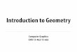 Introduction to Geometry15462.courses.cs.cmu.edu/fall2020content/lectures/09... · 2020. 9. 28. · Level Set Methods (Implicit) Implicit surfaces have some nice features (e.g., merging/splitting)
