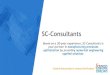 SC-Consultants€¦ · advanced materials, Pharma. 3 The SC-Consultants company ... Industrial consortium (national and private funds) Software Research industrialization performed