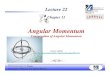 LECTURE 22 Ch12 F16 Angular Momentum - uml.edufaculty.uml.edu/.../LECTURE22Ch12F16AngularMomentum.pdf · 2016. 11. 30. · Department of Physics and Applied Physics PHYS.1410 Lecture