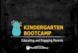 KINDERGARTEN BOOTCAMP - Early Childhood Summit 2021 · 2020. 3. 19. · PARENTS AS TEACHERS. ... BOOTCAMP ROUTINE Welcome Conversation Alphabet Counting Book with conversation Parent-child