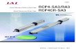 GB RCP4-SA3/RA3 - IAI Automation · 2020. 6. 2. · Small SA3/RA3 Standard Types and SA3 Cleanroom Type with 32mm body width added to RCP4 Series The horizontal payload of the Rod